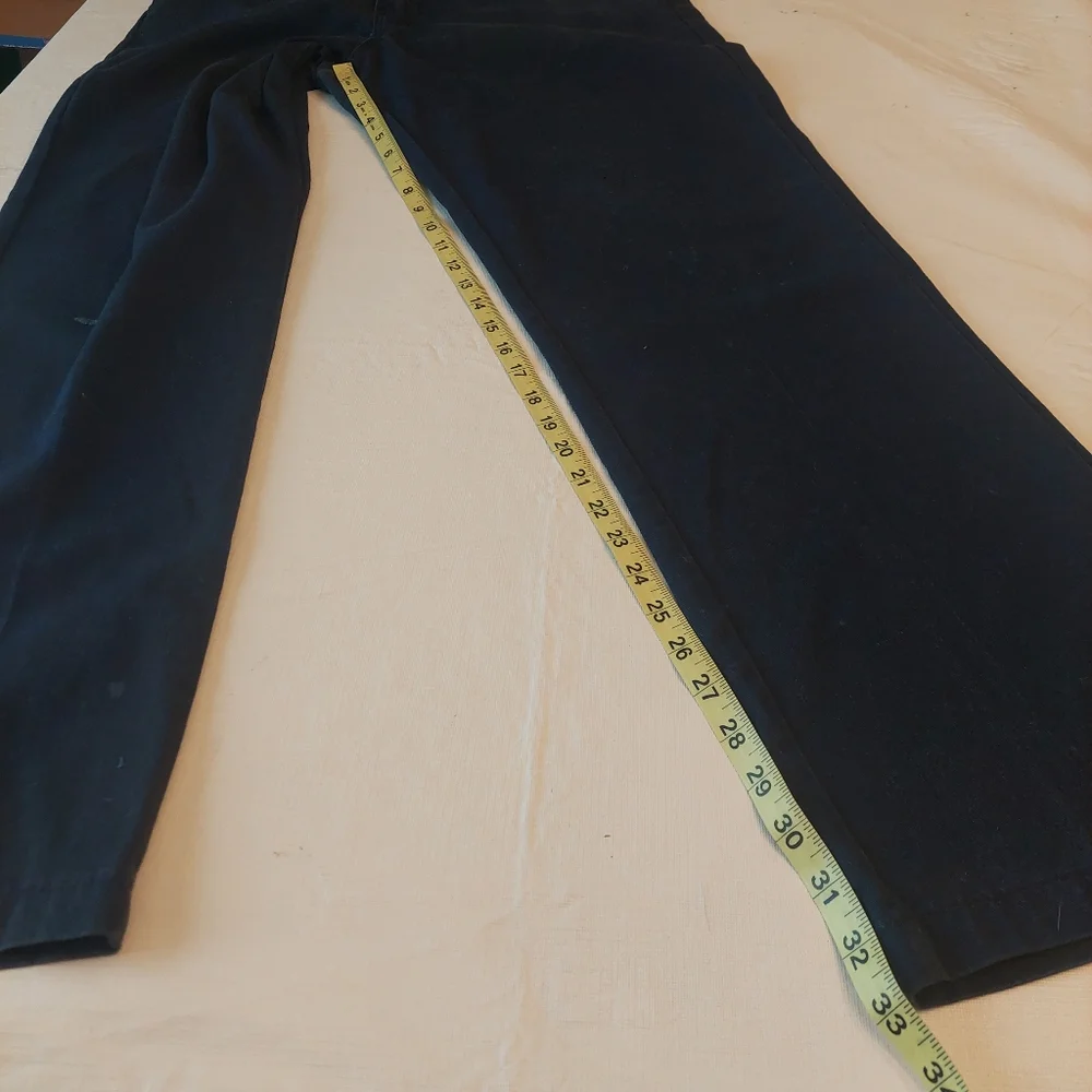 Dickies 874 Original Fit Navy Blue Uniform Pleated Straight Work Pants Sz 34x34